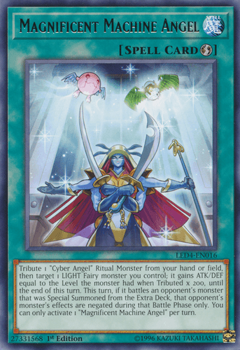 Magnificent Machine Angel - LED4-EN016 Rare 1st Edition