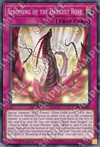 Blooming of the Darkest Rose - LED4-EN027 Rare 1st Edition
