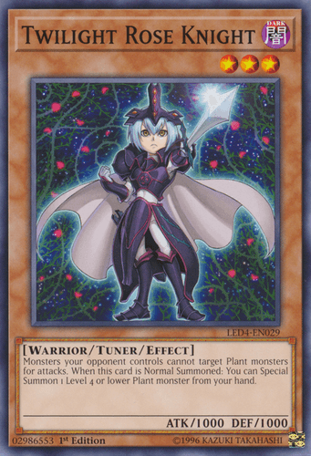 Twilight Rose Knight - LED4-EN029 Common 1st Edition