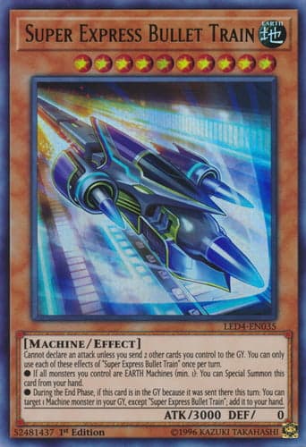Super Express Bullet Train - LED4-EN035 Ultra Rare 1st Edition