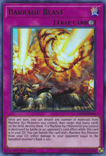 Barrage Blast - LED4-EN038 Ultra Rare 1st Edition