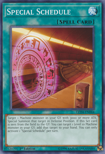 Special Schedule - LED4-EN044 Common 1st Edition