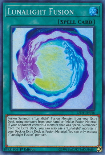 Lunalight Fusion - LED4-EN048 Super Rare 1st Edition