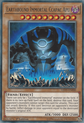 Earthbound Immortal Ccapac Apu - LED5-EN000 Rare 1st Edition
