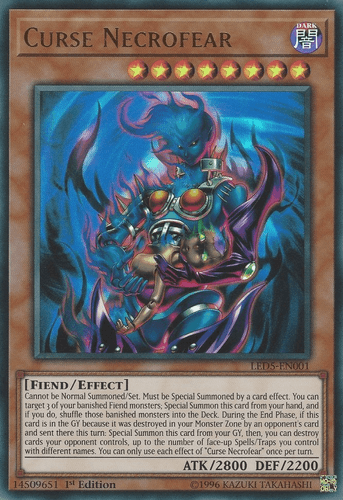 Curse Necrofear - LED5-EN001 Ultra Rare 1st Edition