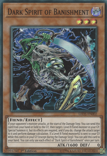 Dark Spirit of Banishment - LED5-EN002 Super Rare 1st Edition