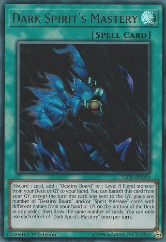 Dark Spirit's Mastery - LED5-EN004 Ultra Rare 1st Edition