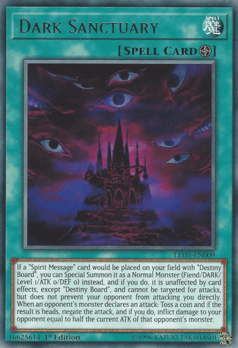 Dark Sanctuary - LED5-EN009 Rare 1st Edition