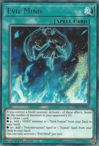 Evil Mind - LED5-EN016 Rare 1st Edition