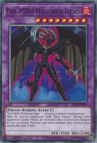 Evil HERO Malicious Fiend - LED5-EN020 Common 1st Edition