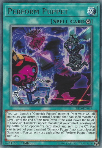 Perform Puppet - LED5-EN037 Rare 1st Edition