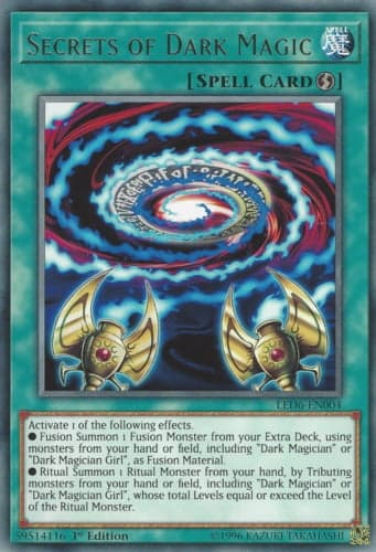 Secrets of Dark Magic - LED6-EN004 Rare 1st Edition