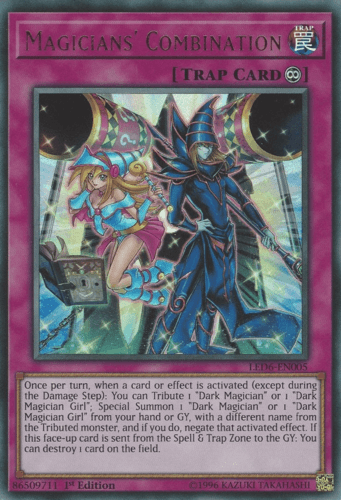Magicians' Combination - LED6-EN005 Ultra Rare 1st Edition