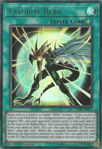 Favorite Hero - LED6-EN015 Ultra Rare Unlimited