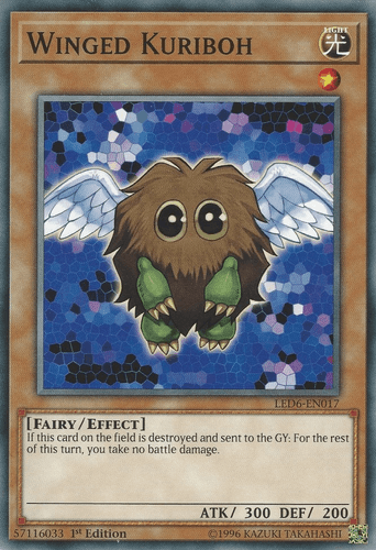 Winged Kuriboh - LED6-EN017 Common 1st Edition