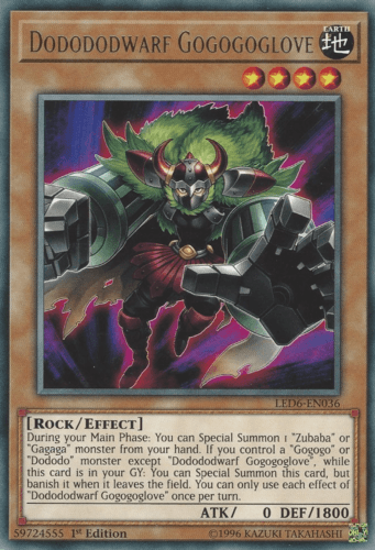 Dodododwarf Gogogoglove - LED6-EN036 Rare 1st Edition