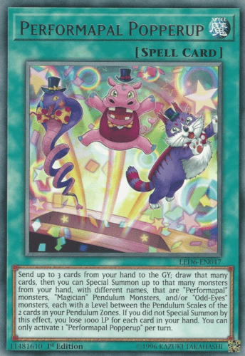 Performapal Popperup - LED6-EN047 Rare Unlimited