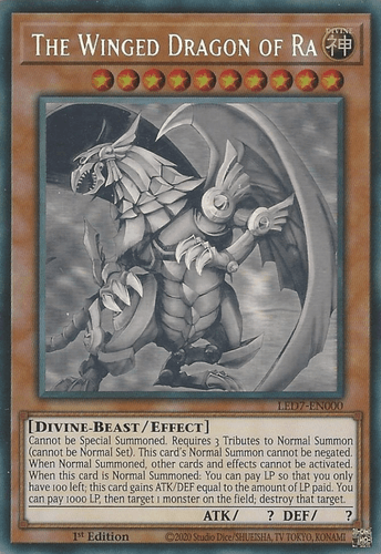 The Winged Dragon of Ra - LED7-EN000 Ultra Rare Unlimited