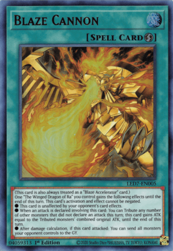 Blaze Cannon - LED7-EN005 Ultra Rare 1st Edition