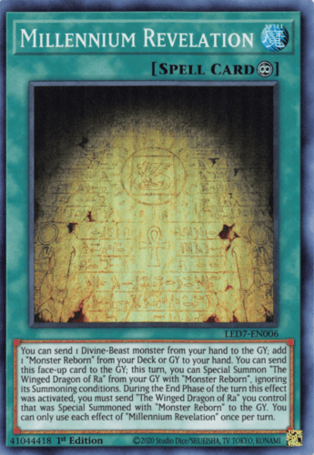 Millennium Revelation - LED7-EN006 Super Rare Unlimited