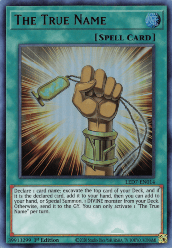 The True Name - LED7-EN014 Ultra Rare 1st Edition