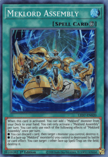 Meklord Assembly - LED7-EN020 Super Rare 1st Edition