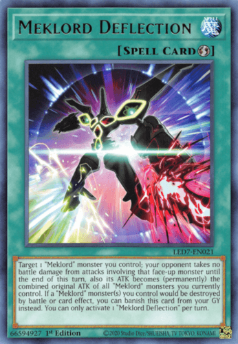 Meklord Deflection - LED7-EN021 Rare 1st Edition