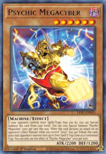 Psychic Megacyber - LED7-EN033 Rare 1st Edition