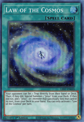 Law of the Cosmos - LED7-EN035 Super Rare 1st Edition