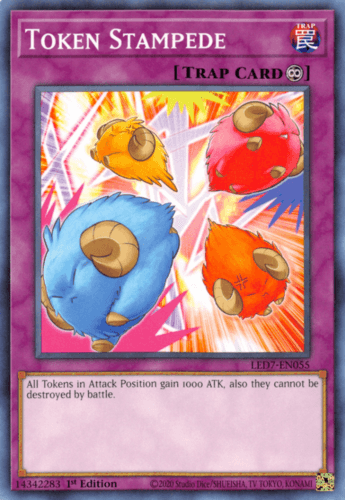 Token Stampede - LED7-EN055 Common 1st Edition