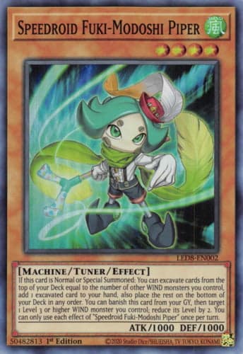 Speedroid Fuki-Modoshi Piper - LED8-EN002 Super Rare 1st Edition