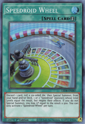Speedroid Wheel - LED8-EN007 Super Rare 1st Edition