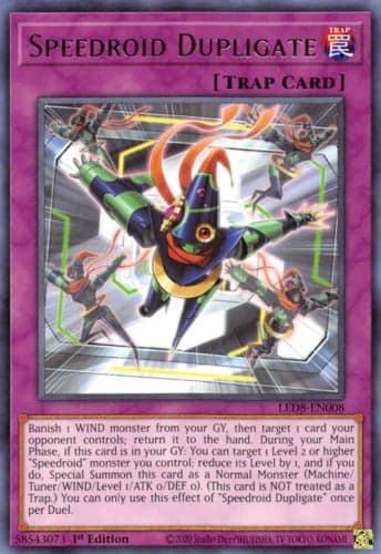 Speedroid Dupligate - LED8-EN008 Rare 1st Edition