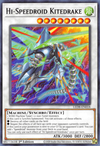 Hi-Speedroid Kitedrake - LED8-EN018 Rare 1st Edition