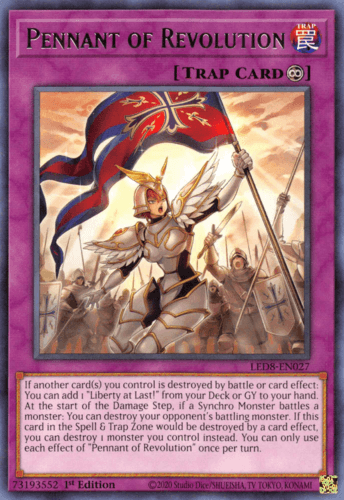 Pennant of Revolution - LED8-EN027 Rare 1st Edition