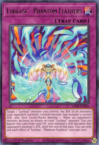 Lyrilusc - Phantom Feathers - LED8-EN041 Rare 1st Edition