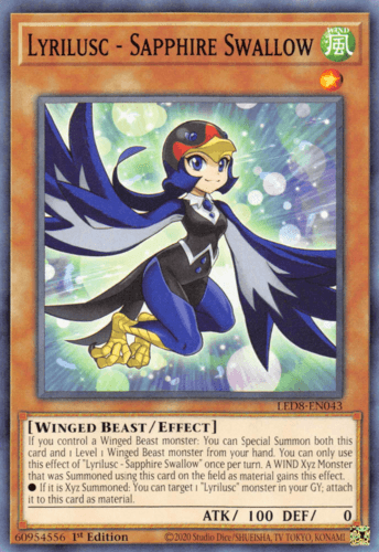 Lyrilusc - Sapphire Swallow - LED8-EN043 Common 1st Edition