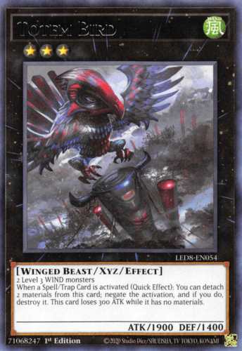 Totem Bird - LED8-EN054 Rare 1st Edition