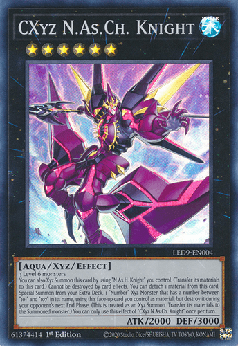 CXyz N.As.Ch. Knight - LED9-EN004 Super Rare 1st Edition