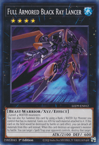 Full Armored Black Ray Lancer - LED9-EN012 Common 1st Edition