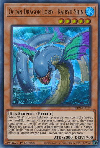 Ocean Dragon Lord - Kairyu-Shin - LED9-EN017 Ultra Rare 1st Edition