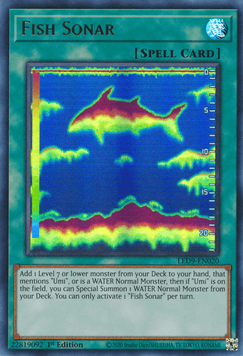Fish Sonar - LED9-EN020 Ultra Rare 1st Edition