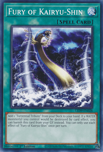 Fury of Kairyu-Shin - LED9-EN028 Common 1st Edition