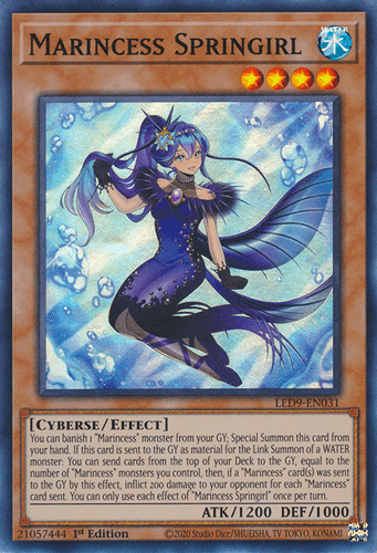Marincess Springirl - LED9-EN031 Super Rare 1st Edition