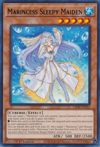 Marincess Sleepy Maiden - LED9-EN032 Rare 1st Edition