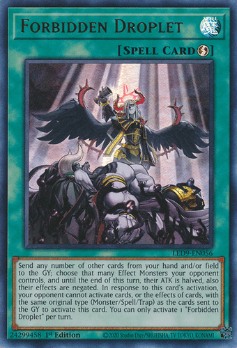 Forbidden Droplet - LED9-EN056 Ultra Rare 1st Edition