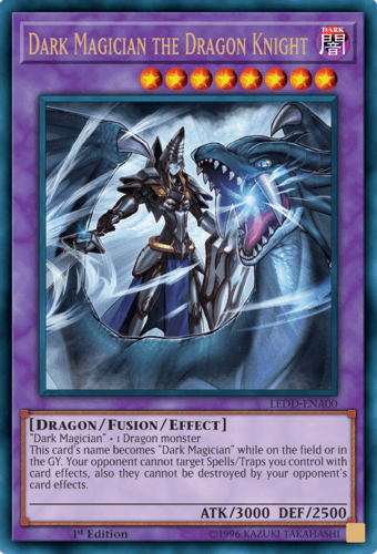 Dark Magician the Dragon Knight - LEDD-ENA00 Ultra Rare 1st Edition