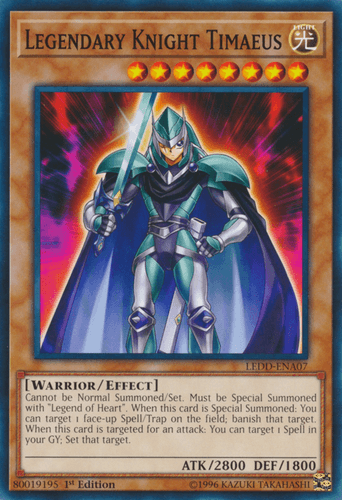 Legendary Knight Timaeus - LEDD-ENA07 Common 1st Edition
