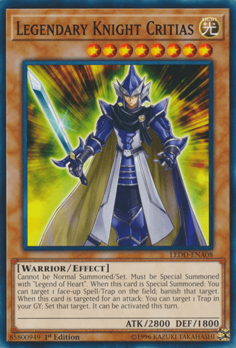 Legendary Knight Critias - LEDD-ENA08 Common 1st Edition