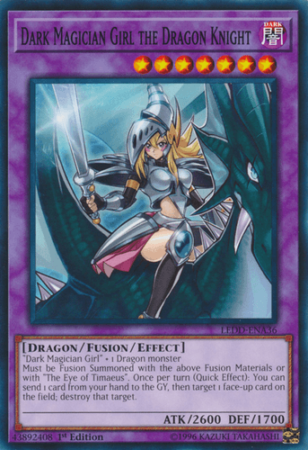 Dark Magician Girl the Dragon Knight - LEDD-ENA36 Common 1st Edition